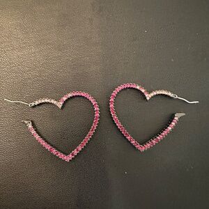 Betsy Johnson Heart earrings